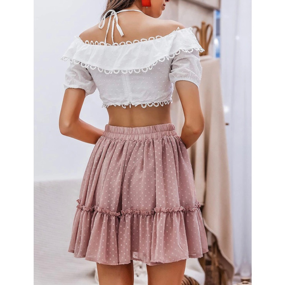 ✦NWT Blush Ruffled Mini Skirt✦ - Picture 10 of 15